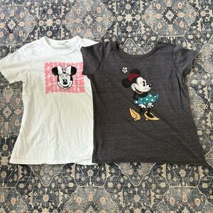 Two Minnie Mouse T-Shirts - Size 14 Girls